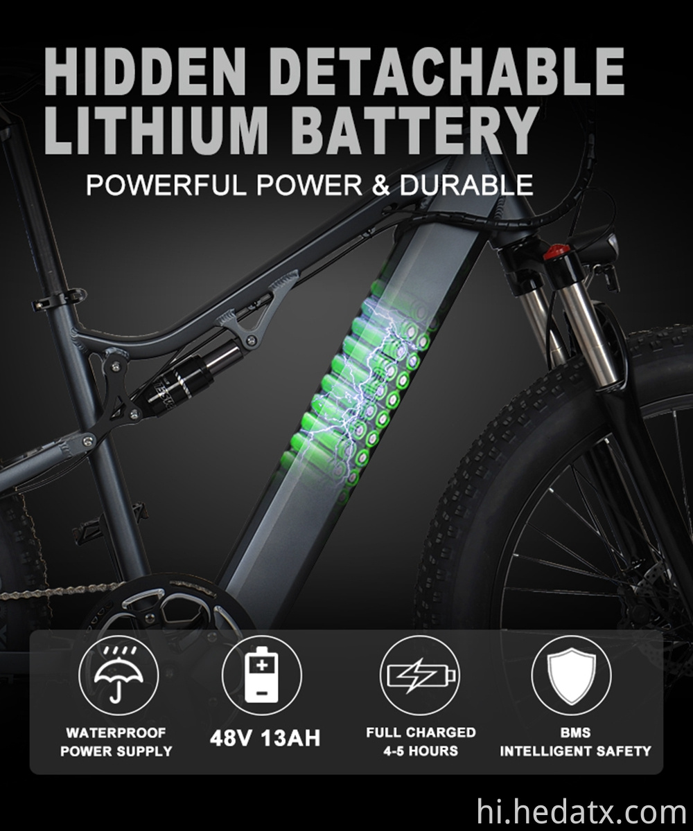 कम कार्बन इलेक्ट्रिक वसा टायर बाइक Low Carbon Electric Fat Tire Bike